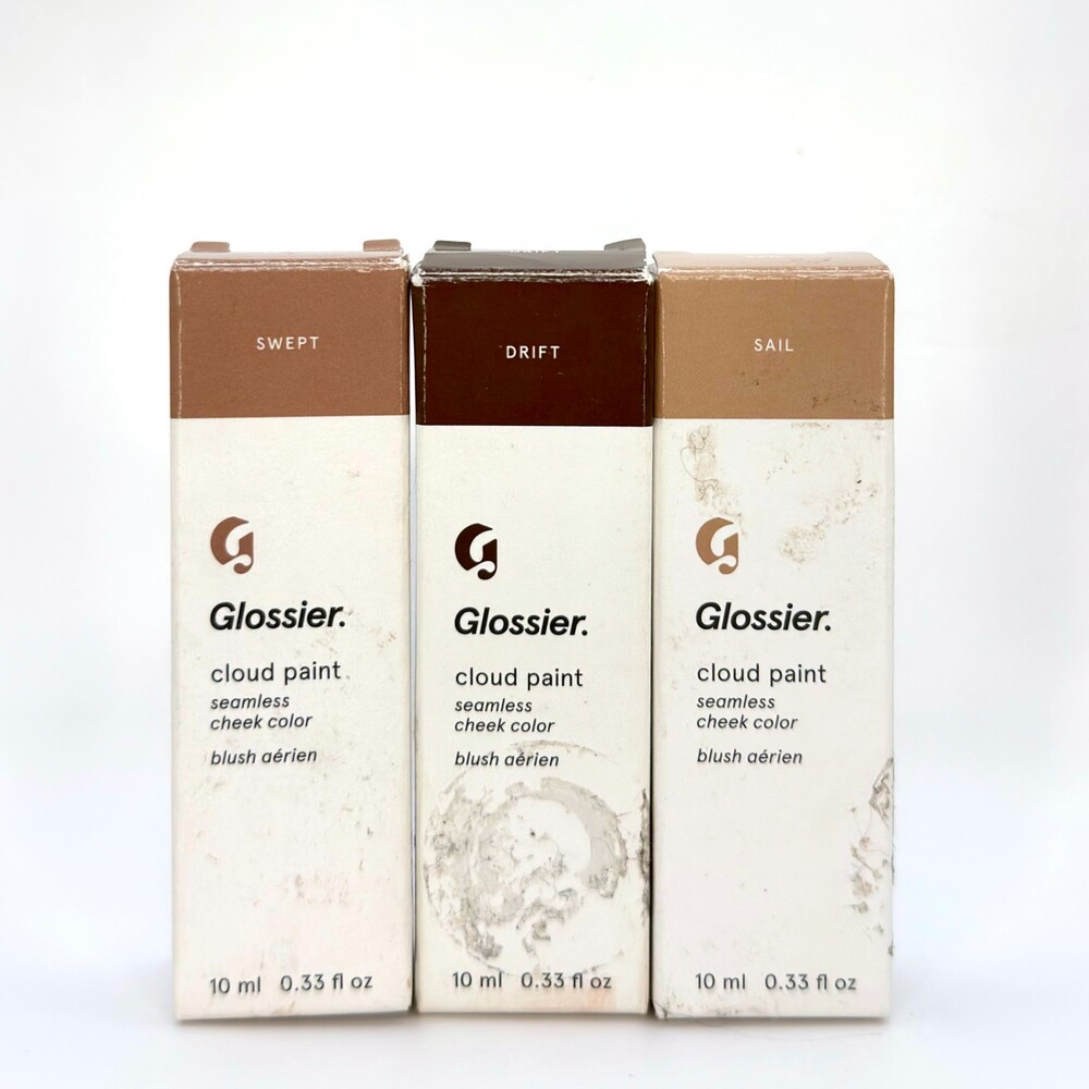 Glossier Cloud Paint Blush BUNDLE OF 3 Swept+Drift+Sail 10 ml/0.33 fl oz New